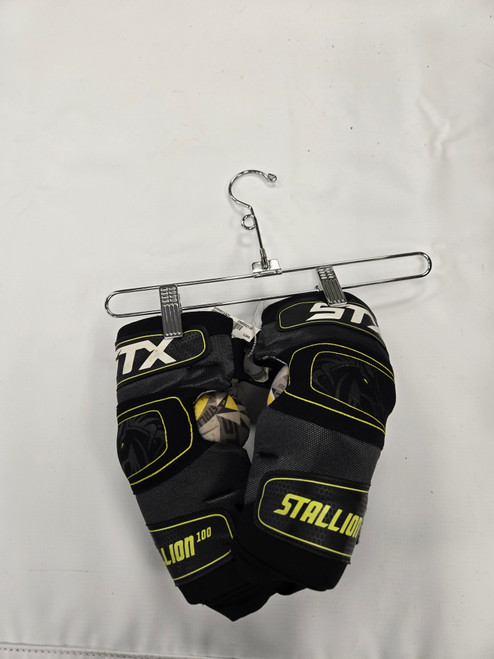 Vist Large View of Product Image Which is Used STX STALLION 100 Lacrosse Arm Pads/Guards Black MD 11877-S000011378
