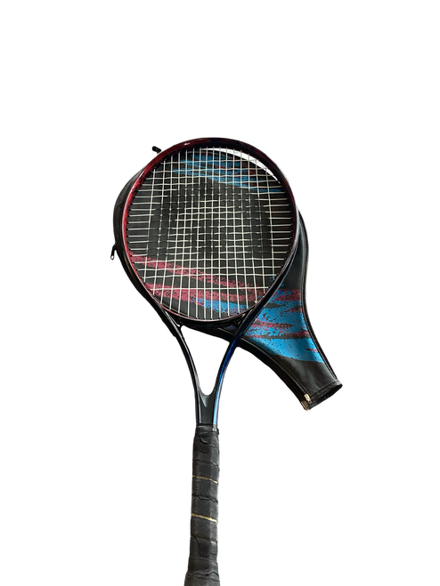 Vist Large View of Product Image Which is Used GUENLON TENNIS RAQUET Adult Tennis Racquet Black 4 1/4"