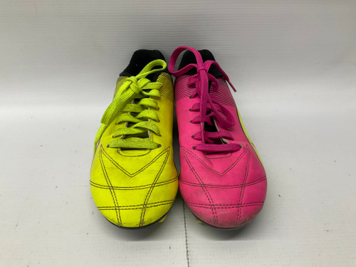 Vist Large View of Product Image Which is Used Puma ADRENO II FG JR Soccer Cleats Pink Junior 04.5