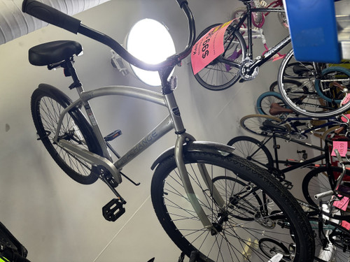 Vist Large View of Product Image Which is Used Kent SEACHANGE Cruiser Bike Mens Silver 48-52cm - 19-20" - LG Frame
