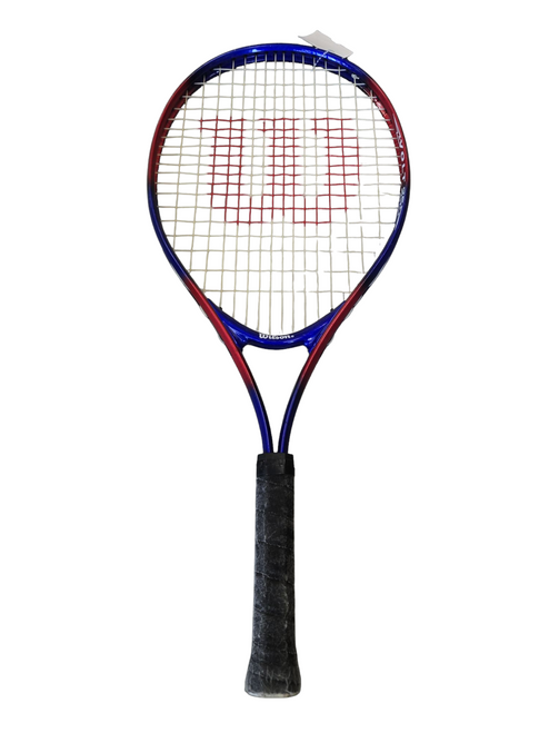 Vist Large View of Product Image Which is Used Wilson VOLT Junior Tennis Racquet Red 25"