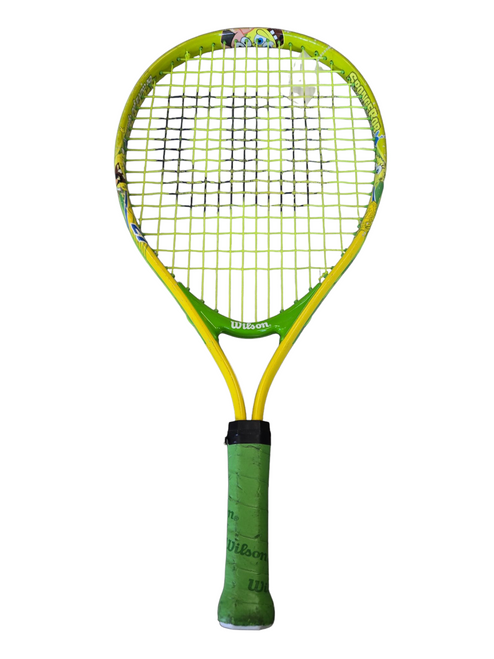 Vist Large View of Product Image Which is Used Wilson SPONGEBOB Junior Tennis Racquet Yellow 21"