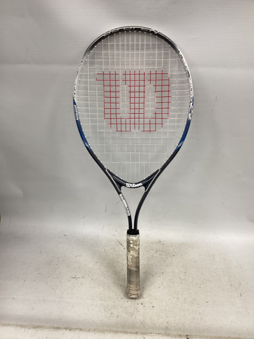Vist Large View of Product Image Which is Used Wilson BURN Junior Tennis Racquet Orange 19"