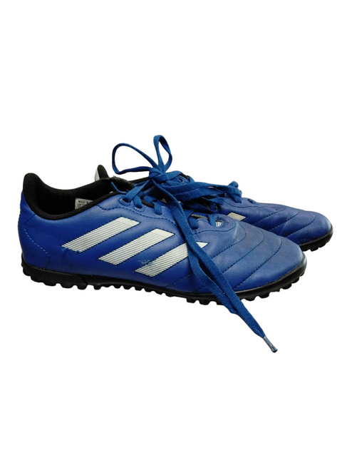 Vist Large View of Product Image Which is Used Adidas Soccer Cleats Royal Blue Junior 04