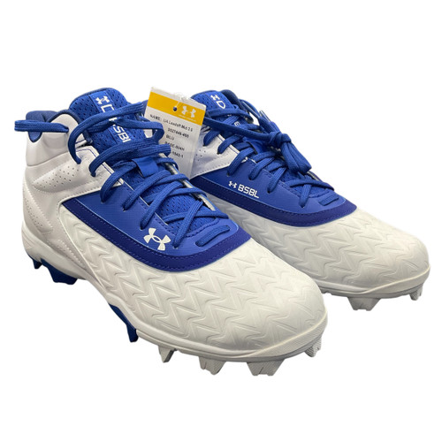 Vist Large View of Product Image Which is Used Under Armour LEADOFF MID BLUE CLEAT BB/SB Cleats Royal Blue Senior 9 11199-C000345052
