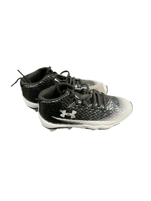 Vist Large View of Product Image Which is Used Under Armour UA SPOTLIGHT HAMMER JR CLEAT Jr FB Cleats Black Junior 04