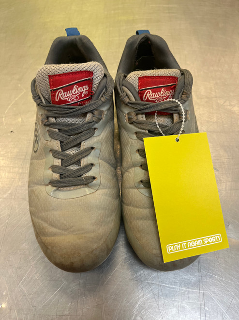 Vist Large View of Product Image Which is Used Rawlings TUFFTEK BB/SB Cleats Grey Junior 01.5 11339-S000187119