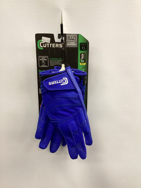 Vist Large View of Product Image Which is Used Cutters X-40 FB Gloves Royal Blue MD 11851-S000028985