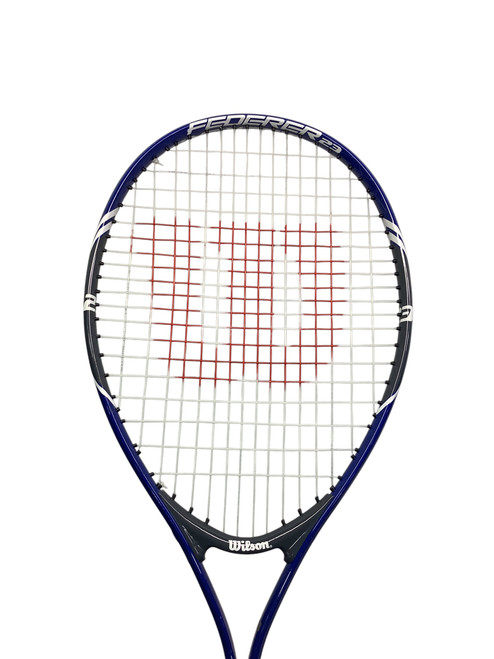 Vist Large View of Product Image Which is Used Wilson FEDERER 23 Adult Tennis Racquet Royal Blue 4 5/8"