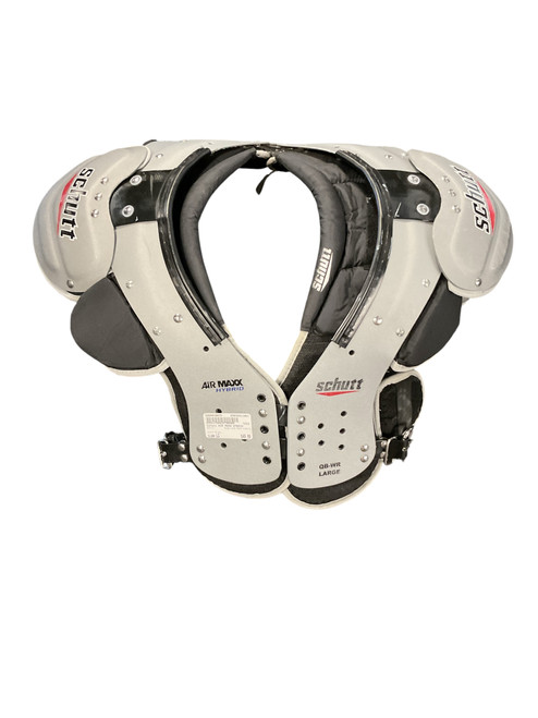 Vist Large View of Product Image Which is Used Schutt AIR MAXX HYBRID FB Shoulder Pads Black LG 11861-S000019975