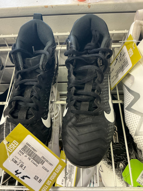 Used Nike Jr FB Cleats Black Junior 04.5 11897-S000145697