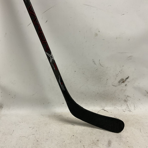 Vist Large View of Product Image Which is Used Bauer VAPOR X700 LITE Junior One Piece Left Grip Black And Wine Red 50 Flex