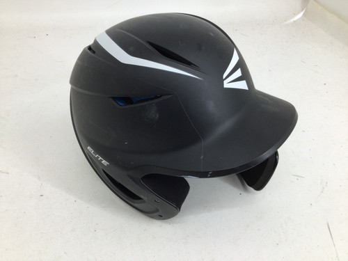 Vist Large View of Product Image Which is Used Easton ELITE X JR 6 1/2 - 7 1/8 BB HELMET Batting Helmet No Mask Black One Size
