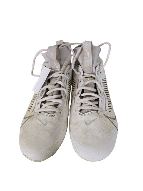 Used Nike Adult FB Cleats Silver Senior 8 11617-S000322145