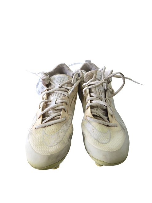 Used Nike Adult FB Cleats Silver Senior 9.5 11617-S000322147