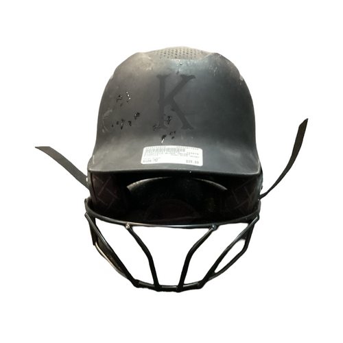 Vist Large View of Product Image Which is Used Evoshield BLACK HELMET Batting Helmet w/Mask Black MD