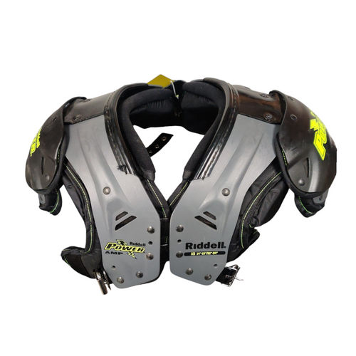 Vist Large View of Product Image Which is Used Riddell POWER Football Shoulder Pads Grey Extra Small 11218-S000398292