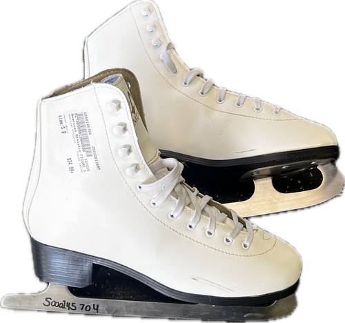 Vist Large View of Product Image Which is Used American Athletic FIGURE SKATES WomensFigure Skate White Senior 9