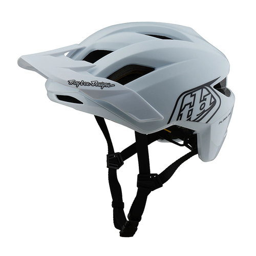 Vist Large View of Product Image Which is New Troy Lee Designs Flowline Bike Helmet Point White/Black- XL/2X
