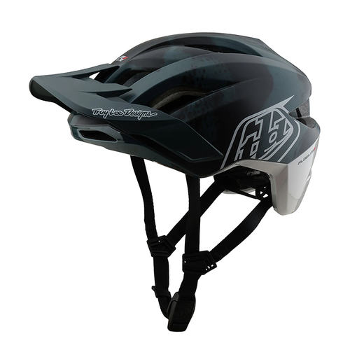Vist Large View of Product Image Which is New Troy Lee Designs Flowline SE Bike Helmet Badge Camo Gray- XL/2X