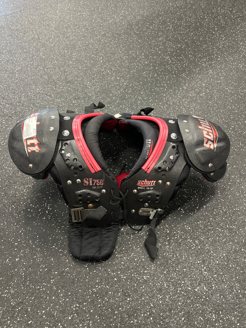 Vist Large View of Product Image Which is Used Schutt SI750 FB Shoulder Pads Black SM 11726-S000278555