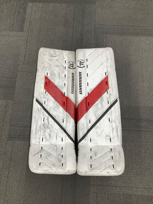 Vist Large View of Product Image Which is Used Warrior RG4 Goalie Leg Pads Junior Black 28"