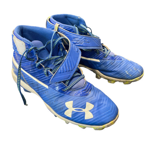 Vist Large View of Product Image Which is Used Under Armour BH HIGH BB CLEAT BB/SB Cleats Royal Blue Senior 7.5