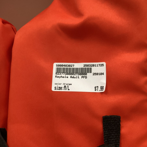 Vist Large View of Product Image Which is Used Adult PFD Orange M/L