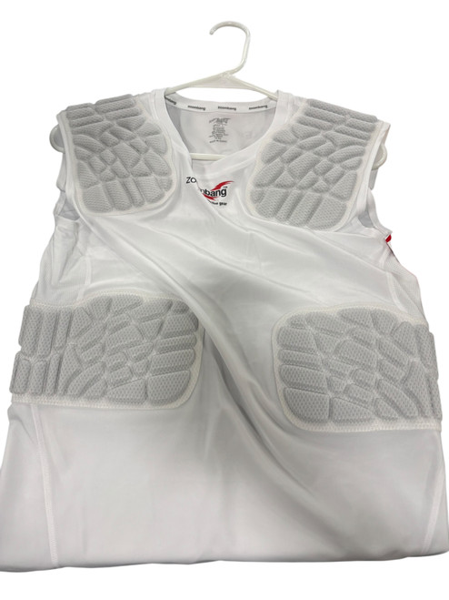 Used ZOOMBANG PADDED SHIRT FB Top Youth White LG 11721-S000269914
