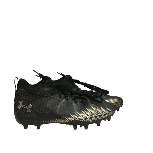 Vist Large View of Product Image Which is Used Under Armour Adult FB Cleats Black Senior 6