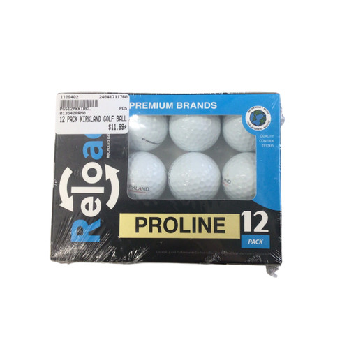 Vist Large View of Product Image Which is New 12 PACK KIRKLAND GOLF BALLS