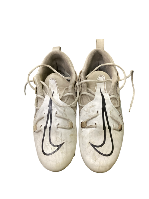 Vist Large View of Product Image Which is Used Nike ALPHA Adult FB Cleats White Senior 10.5