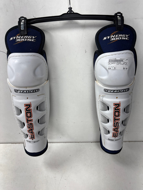 Vist Large View of Product Image Which is Used Easton SYNERGY 300 SC Junior Shin Guards White 11" 11891-S000299440