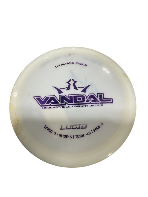 Vist Large View of Product Image Which is Used Dynamic Discs LUCID VANDAL Disc Golf Driver White
