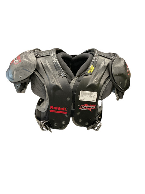 Used Riddell POWER JPK PLUS FB Shoulder Pads Black  11856-S000017848