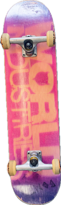 Used World Industries STREET Complete Skateboard Purple 7 3/4"