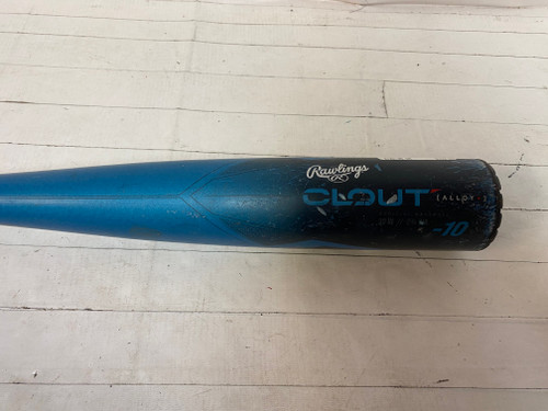 Vist Large View of Product Image Which is Used Rawlings CLOUT BB/SB USSSA 2 3/4 Bat 30"