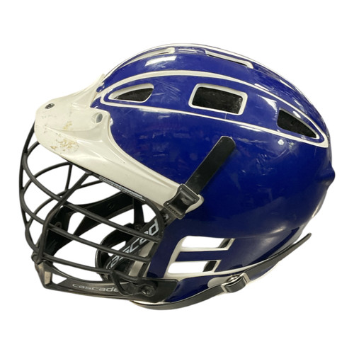 Vist Large View of Product Image Which is Used Cascade CPV Lacrosse Helmet Navy Blue SM