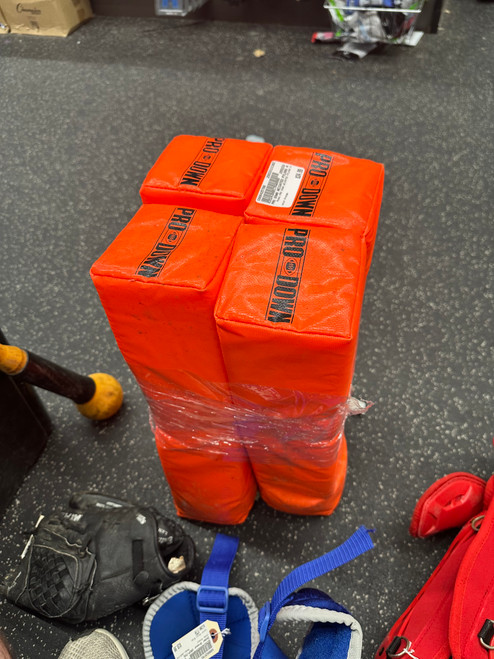 Used PRO DOWN WEIGHTED PYLONS 4 FB Field Marker Orange 11162-C000425786