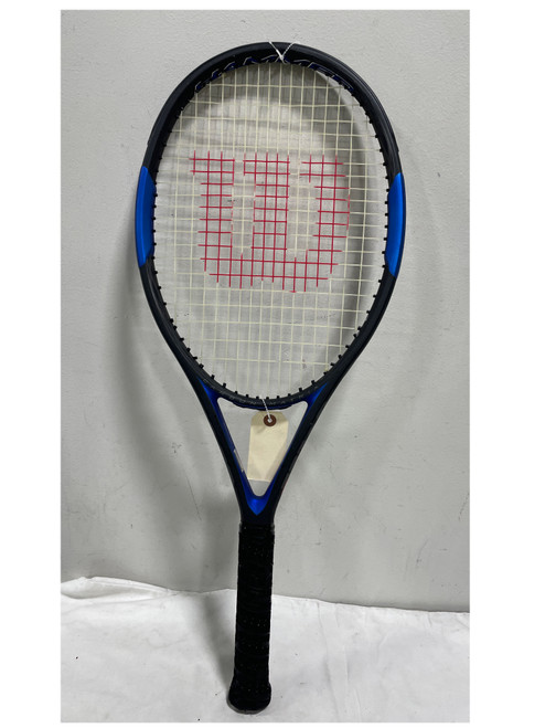 Vist Large View of Product Image Which is Used Wilson HAMMER 4 Adult Tennis Racquet Black 4 1/2"