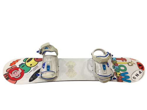 Used Flow MICRON MINI 111 Boys Board/Binding White 111 cm 11884-S000043785