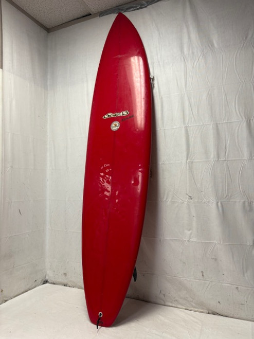 Used Waterman's Guild California Seven 13 EQUALIZER Surfboard Red 7'6" 11731-S000135676