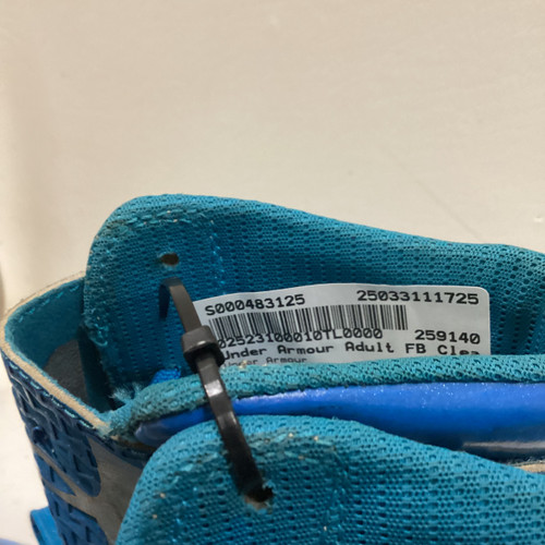 Used Under Armour Adult FB Cleats Royal Blue Senior 12.5 11725-S000483125