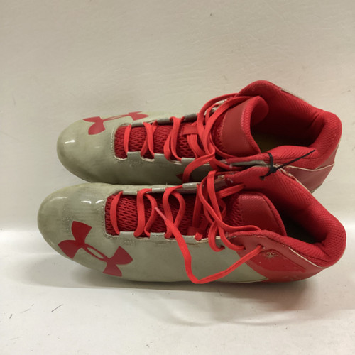 Used Under Armour Adult FB Cleats Red Senior 10 11725-S000483126