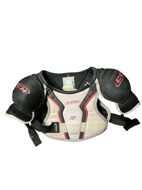 Vist Large View of Product Image Which is Used CCM U+ Youth Shoulder Pads SM