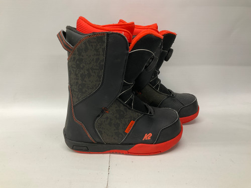 Used K2 VANDAL Mens Snowboard Boots Black And Orange MENS 3 11836-S000024000