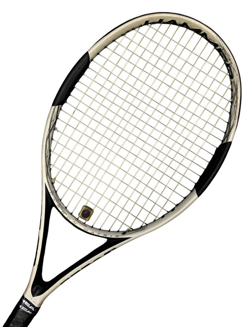 Vist Large View of Product Image Which is Used Wilson HAMMER 6 Adult Tennis Racquet Black 4 3/8"