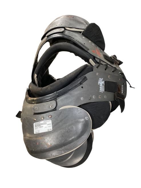 Used Schutt TORNADO FB Shoulder Pads Grey LG 11479-S000390009