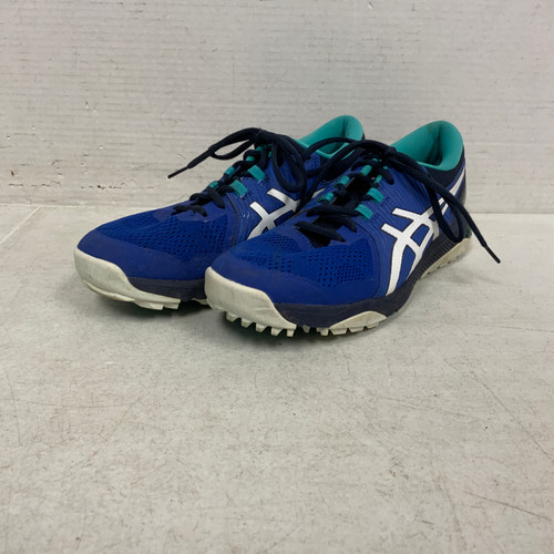 Vist Large View of Product Image Which is Used Asics Mens Golf Shoes Royal Blue Senior 8
