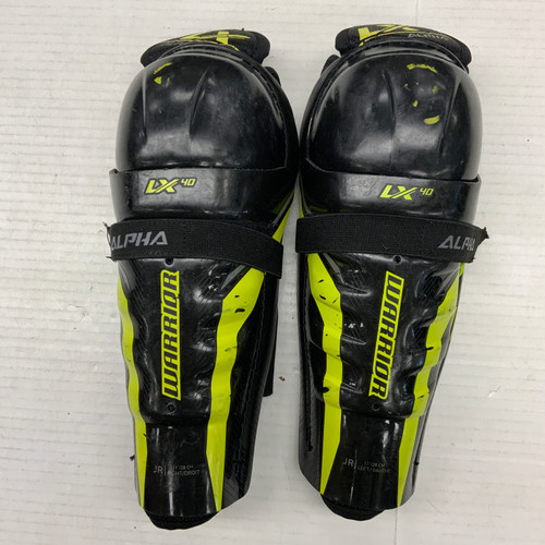 Vist Large View of Product Image Which is Used Warrior ALPHA LX40 Intermediate Shin Guards Black 11" 11762-S000060853